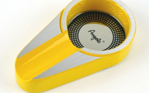 Szivarhamutartó, szivartok és szivarvágó AJÁNDÉK szett - sárga