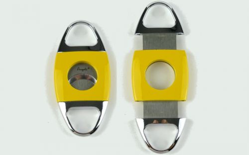 Szivarhamutartó, szivartok és szivarvágó AJÁNDÉK szett - sárga