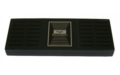 Szivarszekrény - szivar tároló, 80-100 szál szivarnak, cédrusfa belső, körbe üveges, digitális hygrométer - fekete, Angelo