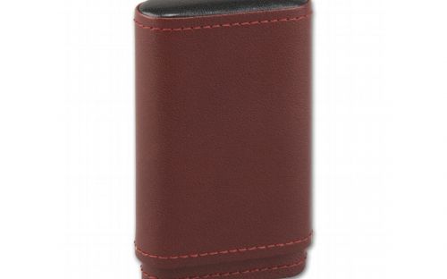 Szivarka tartó tok 5 szálas - barna bőr (100x55x16mm)