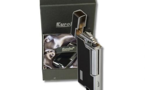 EuroJet Gentle öngyújtó - Lakkfekete, tűzköves