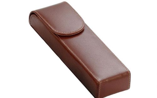 Szivartok 2 szivar részére - barna bőr (160x40x25mm)