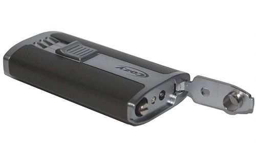 Cozy szivaröngyújtó - grafit, dupla szúrólángos