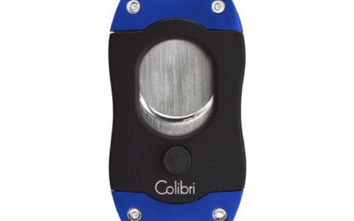 Colibri S-Cut Szivarvágó - fekete/kék (26mm)