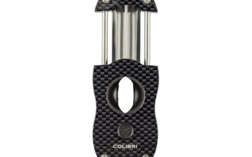 Szivarvágó Colibri - V-Cut, carbon/fekete (23mm)