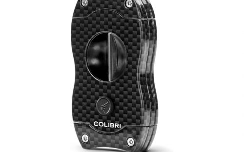Szivarvágó Colibri - V-Cut, carbon/fekete (23mm)