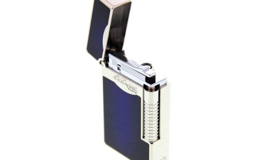 Luxus Szivaröngyújtó - S.T. Dupont L2 LE Grande szivaröngyújtó - sötétkék/ezüst