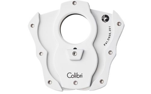 Colibri Szivarvágó - nemesacél, fehér