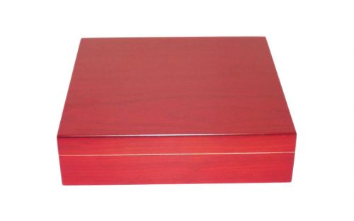 Medici humidor 15 szál szivar részére, cédrusfa szivartartó, párásító, hygrométer - cherry