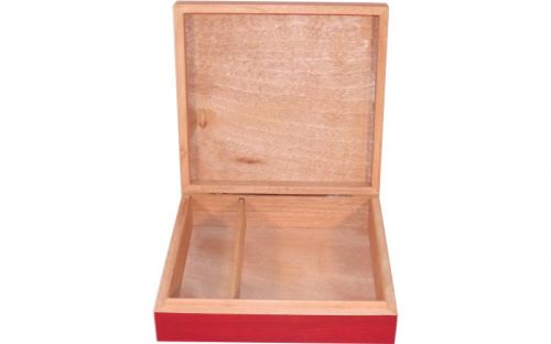 Medici humidor 15 szál szivar részére, cédrusfa szivartartó, párásító, hygrométer - cherry
