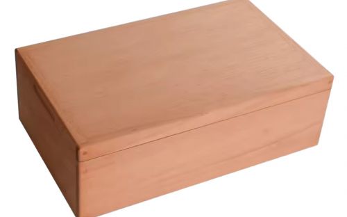 Humidor 80-90 szivar részére, natur spanyol cédrusfa szivar tároló doboz - Achenty!