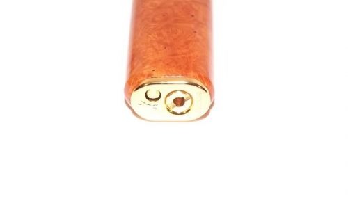 Szivaröngyújtó - bruyere, Lubinski Antique Slim Gold