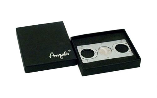 Szivarvágó nemesacél - szögletes, Angelo