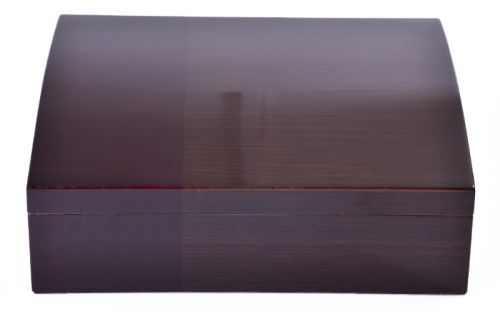 Humidor 40 szál szivar részére, spanyol cédrusfa szivartartó doboz, párásítóval - barna