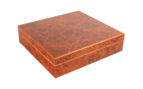 Humidor 20 szál - spanyol cédrusfa szivar tároló doboz, párásítóval - bruyere