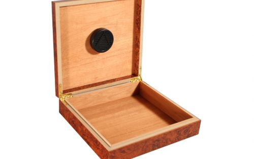 Humidor 20 szál - spanyol cédrusfa szivar tároló doboz, párásítóval - bruyere