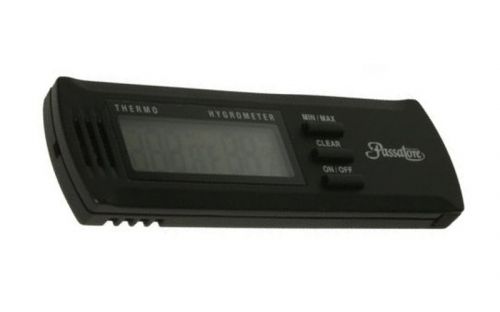 Szivar tartó dobozba digitális thermo-hygrométer - páratartalom és hőmérséklet mérő - Passatore (10x3cm)