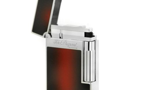Luxus Szivaröngyújtó - S.T. Dupont L2 Atelier szivaröngyújtó - bordó/ezüst