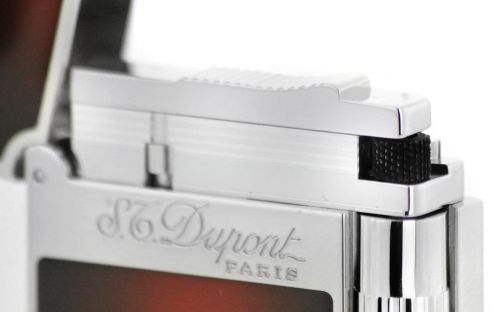 Luxus Szivaröngyújtó - S.T. Dupont L2 Atelier szivaröngyújtó - bordó/ezüst