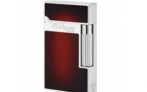 Luxus Szivaröngyújtó - S.T. Dupont L2 Atelier szivaröngyújtó - bordó/ezüst