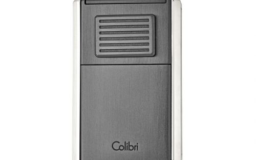 Colibri Astoria bronz "férfias" (158g !) szivaröngyújtó - szúrólángos, kihajtható szivarvágóval