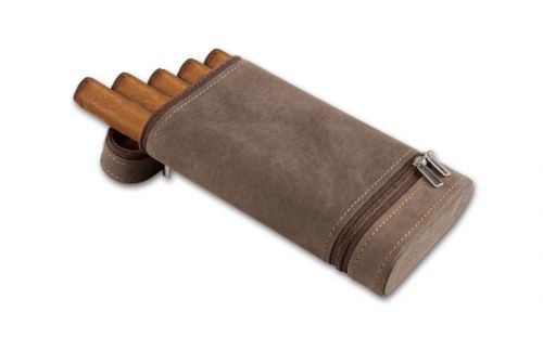 Szivartok - 5db Churchill szivar részére, barna bőr - Achenty!