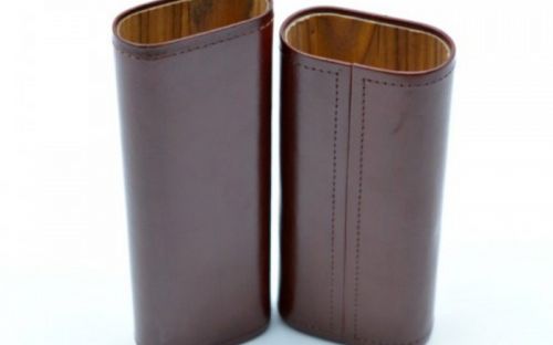 Ambiente Szivartok - 3 szivar részére, barna bőr