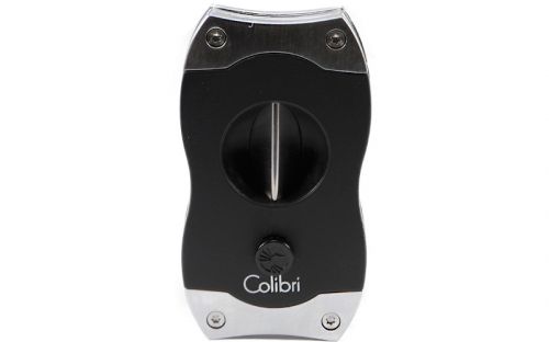 Colibri V-Cut szivarvágó - króm/fekete