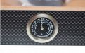 Humidor 30 szál szivar részére, Carbon borítású, spanyol cédrusfa szivar doboz, üvegtetős, párásítóval, hygrométerrel - Angelo