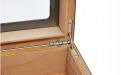 Humidor 30 szál szivar részére, Carbon borítású, spanyol cédrusfa szivar doboz, üvegtetős, párásítóval, hygrométerrel - Angelo