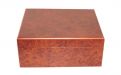 Humidor 40 szivar részére, gyökérmintás spanyol cédrusfa szivar tároló doboz, hygrométer, párásító + AJÁNDÉK szett!