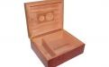 Humidor 40 szivar részére, gyökérmintás spanyol cédrusfa szivar tároló doboz, hygrométer, párásító + AJÁNDÉK szett!