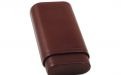 Szivartok barna bőrből - 3 szivar részére (12x5,5cm)
