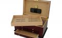 Exkluzív humidor 80-100 szál szivar részére, spanyol cédrusfa szivar tároló doboz, hygrométerrel, párásítóval - Cherry, Achenty!