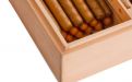 Humidor 80-90 szivar részére, natur spanyol cédrusfa szivar tároló doboz - Achenty!