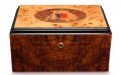 Luxuskivitelű humidor 60-80 szivar részére, Habana spanyol cédrusfa szivardoboz, párásítóval, higrométerrel