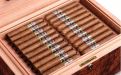 Luxuskivitelű humidor 60-80 szivar részére, Habana spanyol cédrusfa szivardoboz, párásítóval, higrométerrel