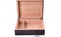 Humidor 40 szál szivar részére, spanyol cédrusfa szivartartó doboz, párásítóval - barna