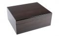 Exkluzív-Luxus humidor 50 szál szivar részére, spanyol cédrusfa, párásító, hygrometer - dióbarna, Achenty!