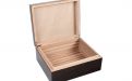 Exkluzív-Luxus humidor 50 szál szivar részére, spanyol cédrusfa, párásító, hygrometer - dióbarna, Achenty!