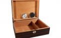 Humidor 40 szivar részére, spanyol cédrusfa szivar tároló doboz, belső hygrométerrel, párásítóval - TIKKFA hatású