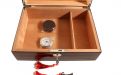 Humidor 40 szivar részére, spanyol cédrusfa szivar tároló doboz, belső hygrométerrel, párásítóval - TIKKFA hatású
