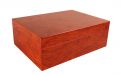 Humidor 30 szivar részére, spanyol cédrusfa szivar tároló doboz, belső hygrométerrel, párásítóval + AJÁNDÉK szett! VILÁGOSbarna színű