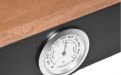Humidor 30 szál szivar részére, cédrusfa szivar doboz, üvegtetős, hygrométerrel - ébenfa