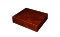 Humidor 25 szál szivarnak, gyökérmintás barna színű, párásítóval