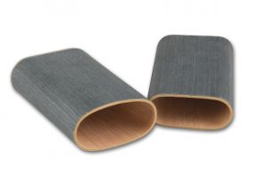 Szivartok 3 szivar részére, fém díszítéssel - fekete