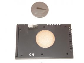 Szivar tartó dobozba digitális thermo-hygrométer - páratartalom és hőmérséklet mérő - fekete, Angelo (9x6cm)