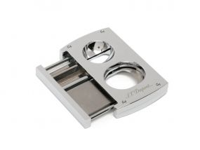 Luxus Szivarvágó - S.T.Dupont V-Cut + Guillotine, ezüst