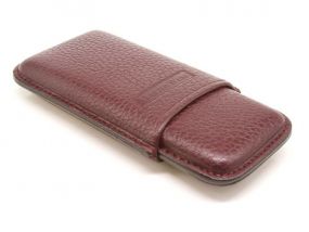 Szivartok, cigarillo tok - Burgundy, Martin Wess (10x5cm)
