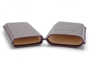 Szivartok, cigarillo tok - Burgundy, Martin Wess (10x5cm)